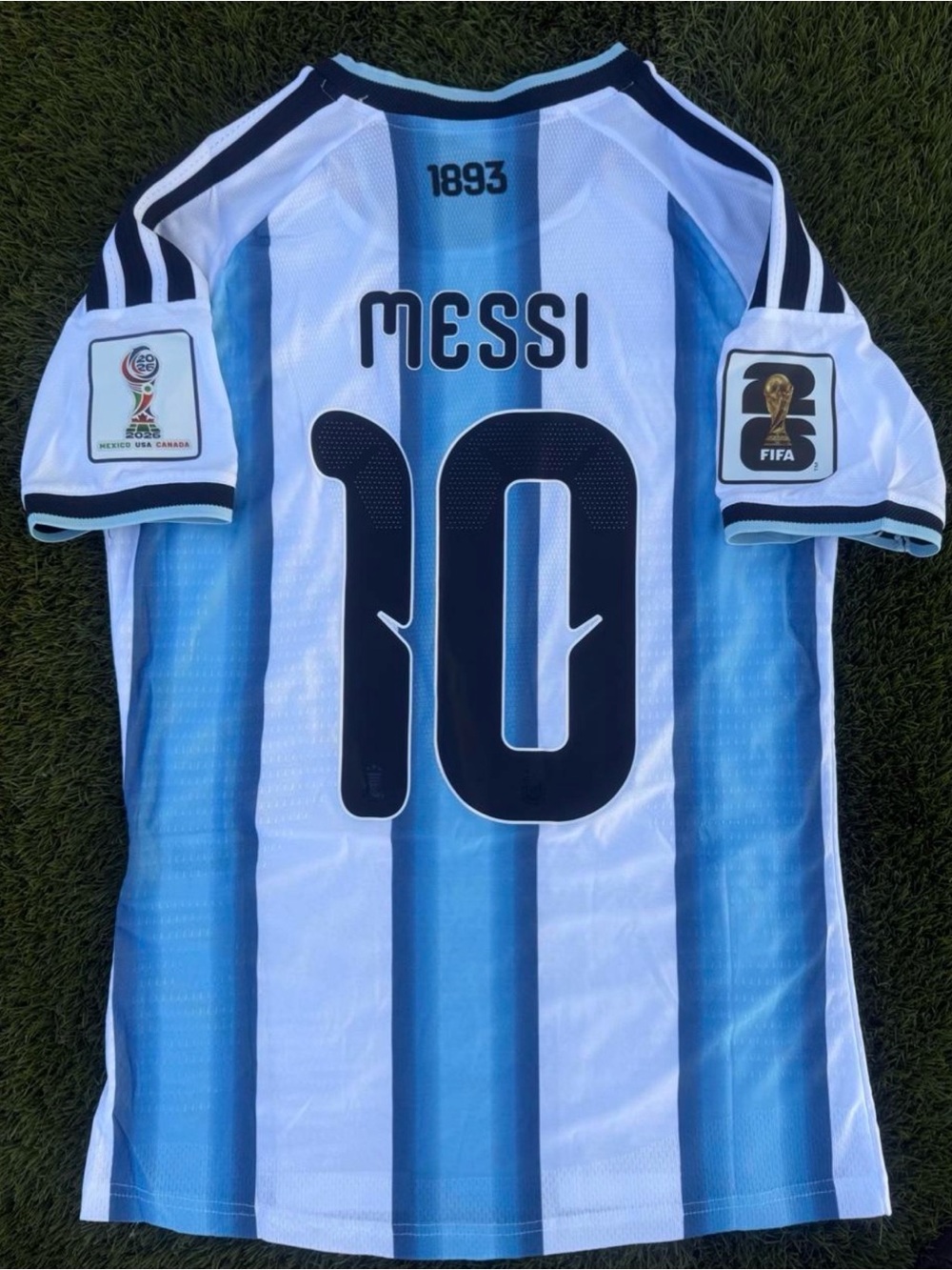 Messi #10 Argentina Home Soccer Jersey - Light Blue & White